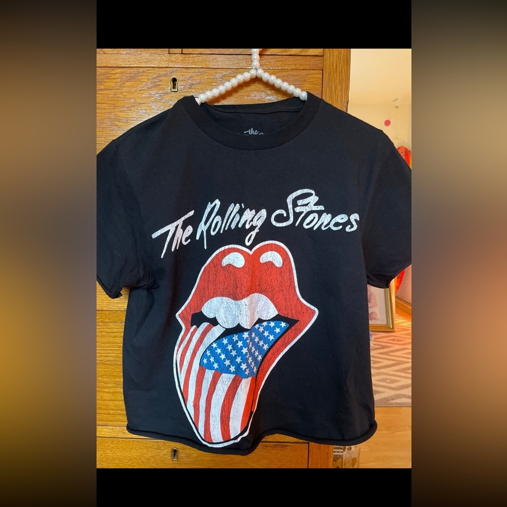 Rolling Stones crop top
